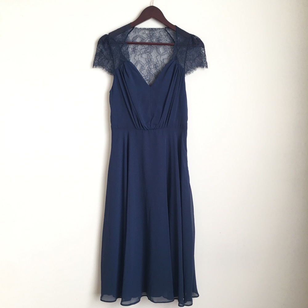 ASOS Tall Lace Detail Midi Dress